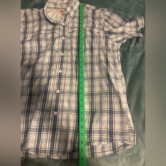 Men’s Carhartt Force Short Sleeve Button Down. Large. - Picture 4 of 8